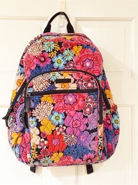 Vera Bradley Campus Backpack | Floral Fiesta Pattern